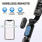 40" Selfie Stick Tripod with Wireless Remote & 360° Rotation