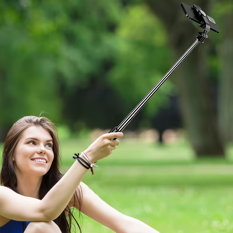 40" Selfie Stick Tripod with Wireless Remote & 360° Rotation